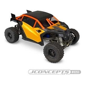 High-performance RC off-road vehicle with rugged tires and advanced suspension system.