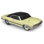 Remote control sportscar with realistic vintage details and sleek yellow paint.