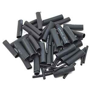 ProTek RC 1.5 5 6 & 8mm Shrink Tubing Assortment Pack (Black) (20) (1 Length) PTK-5453