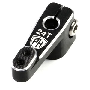 PowerHobby Aluminum 24T Axial SCX24 Stock Servo Horn Black PHBSCX244763BLACK