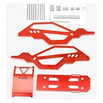 PowerHobby Aluminum Rock Racer Conversion Chassis Kit Axial SCX24 – Red