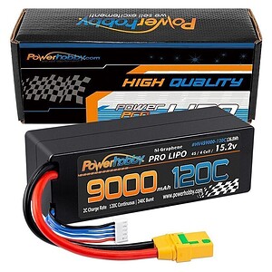 PowerHobby 4S 15.2V 9000mAh 120C Graphene LiPo Battery with XT90 Plug