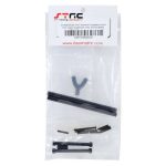 ST Racing Concepts Aluminum Front/Rear Upper Suspension Links Kit SCX10 Black STA80043UBK