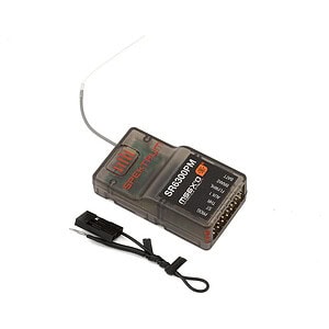 High-performance RC car receiver with antenna for remote control vehicles and racing.