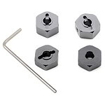 ST Racing Concepts 14mm Aluminum Wheel Hex (Gun Metal) (4) SPTST3654-14GM