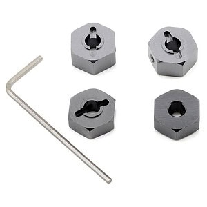 ST Racing Concepts 14mm Aluminum Wheel Hex (Gun Metal) (4) SPTST3654-14GM