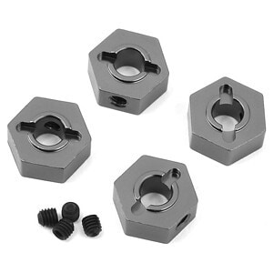 ST Racing Concepts Traxxas 4Tec 2.0 Aluminum Hex Adapters (4) (Gun Metal) SPTST8356GM