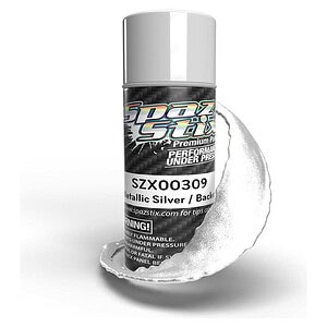 Spaz Stix Metallic Silver/Candy Backer Aerosol Paint 3.5oz SZX00309