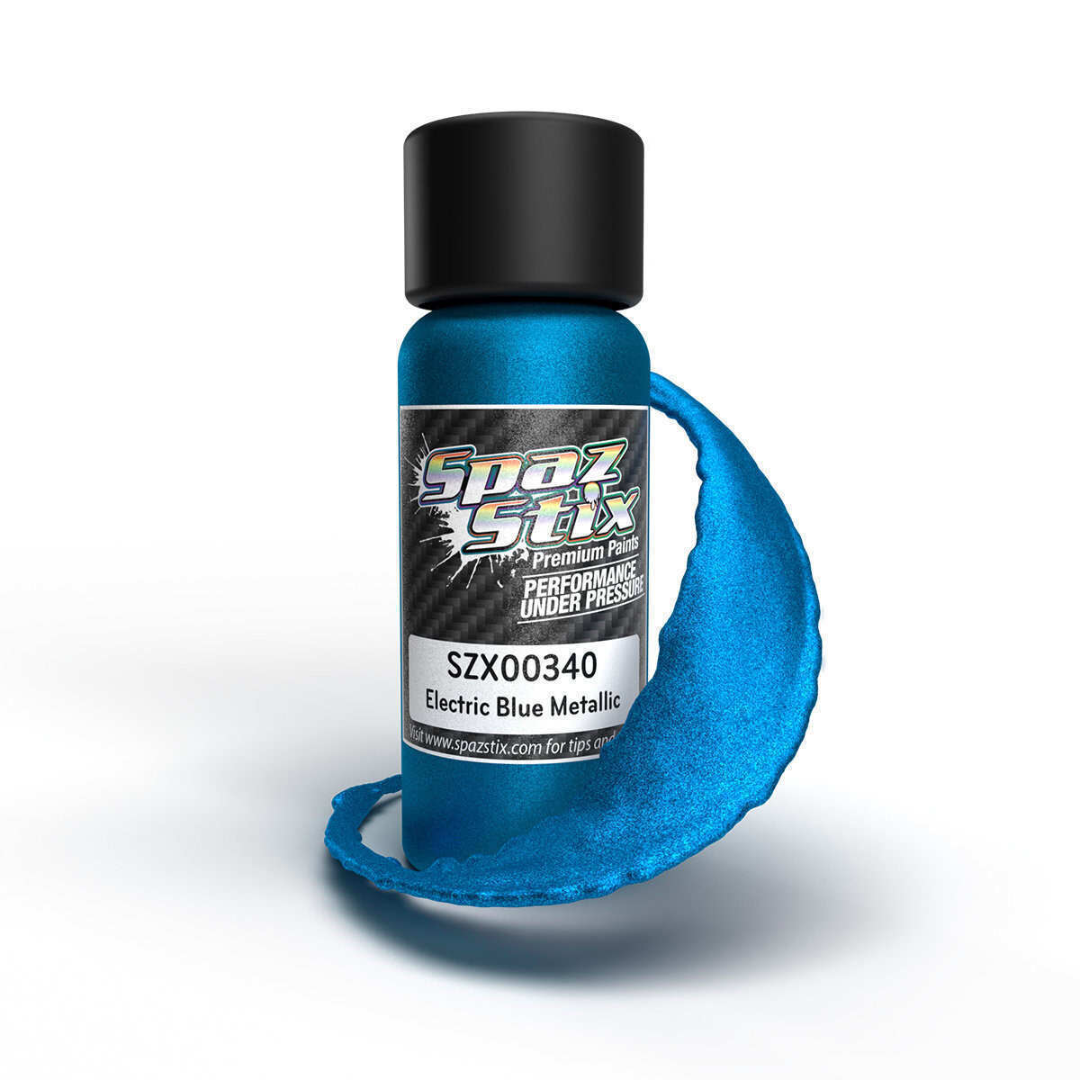Spaz Stix Electric Blue Metallic Airbrush Paint 2oz SZX00340