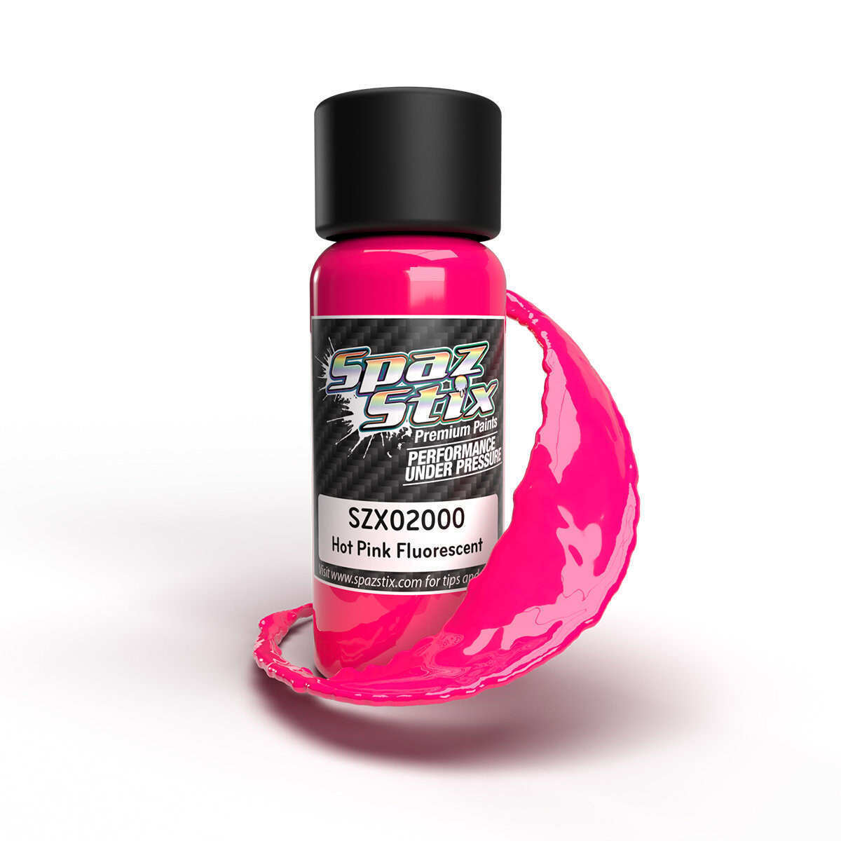 Spaz Stix Hot Pink Fluorescent Airbrush Paint 2oz SZX02000