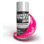 Bright pink fluorescent spray for RC car customization and high visibility.