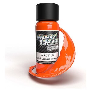 Spaz Stix Fireball Orange Fluorescent Airbrush Paint 2oz SZX02100