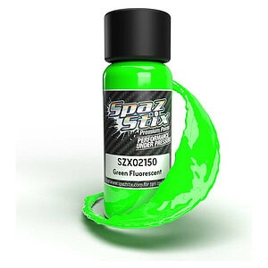 Spaz Stix Green Fluorescent Airbrush Paint 2oz SZX02150