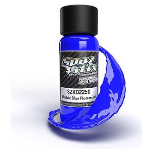 Spaz Stix Electric Blue Fluorescent Airbrush Paint 2oz SZX02250
