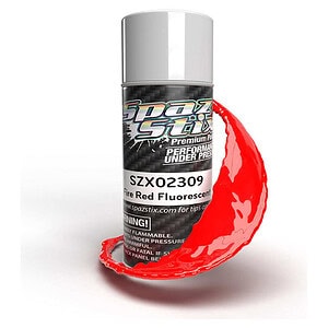 Spaz Stix Fire Red Fluorescent Aerosol Paint 3.5oz SZX02309