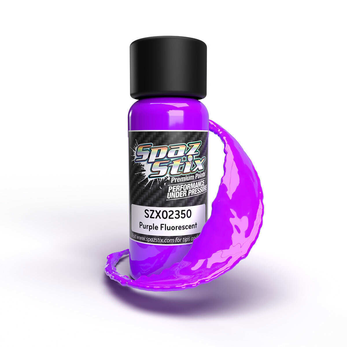 Spaz Stix Purple Fluorescent Airbrush Paint 2oz SZX02350