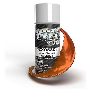 Spaz Stix Gold/Red Color Change Aerosol Paint 3.5oz SZX05309