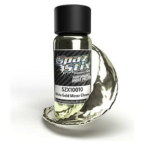 Spaz Stix White Gold Mirror Chrome Airbrush Paint 2oz SZX10010