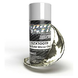 Spaz Stix White Gold Mirror Chrome Aerosol Paint 3.5oz SZX10019