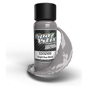 Spaz Stix Bright Gunmetal Airbrush Paint 2oz SZX12100
