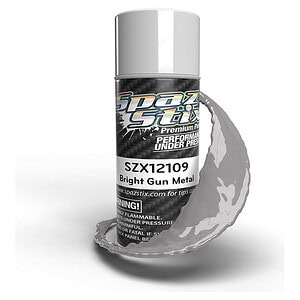 Spaz Stix Bright Gunmetal Aerosol Paint 3.5oz SZX12109