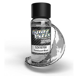 Spaz Stix Translucent Black Airbrush Paint for Window Tint/Drop Shadows 2oz SZX15700