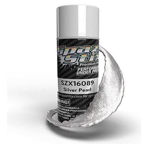 Spaz Stix Silver Pearl Aerosol Paint 3.5oz SZX16089