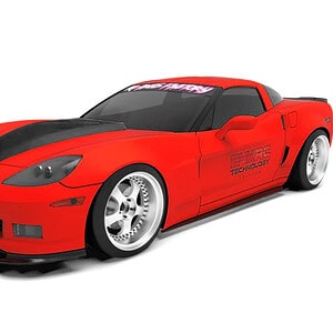 24K RC Technology 1/10 Corvette C6 Z06 Drift 260mm Wheelbase - TAF70000 - Body (Clear)