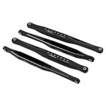 Adjustable RC car suspension arms for durability and performance.