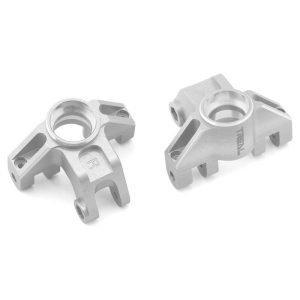 Treal Hobby Losi LMT Aluminum Front Steering Knuckle (Silver) (2)