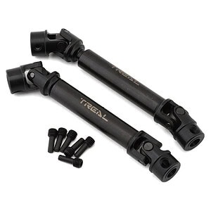High-performance RC car shock absorbers with mounting screws for off-road racing.