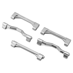 Treal Hobby Losi LMT Aluminum Chassis Cross Brace Set (Silver) (5)