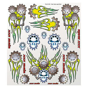 XXX Main Gear Head Large Decal