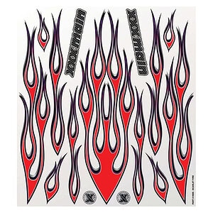 XXX Main Scarlet Fire (Flames) Large Decal
