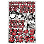 XXX Main Skull Numbers - Red