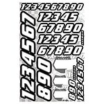 XXX Main Race Numbers - White