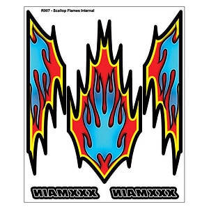XXX Main Scallop Flames Internal Graphic