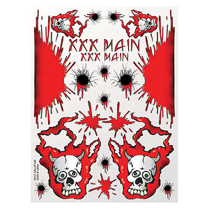 XXX Main Splatter Cow Sticker Sheet