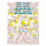 XXX Main Hottie Sticker Sheet