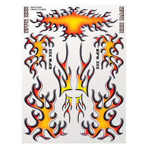 XXX Main Freaky Flames Sticker Sheet