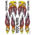 XXX Main Pro Flames Sticker Sheet