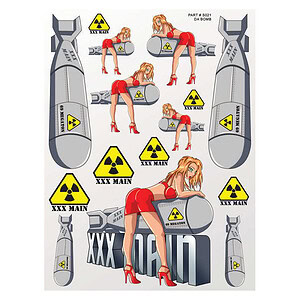 XXX Main Da Bomb Sticker Sheet
