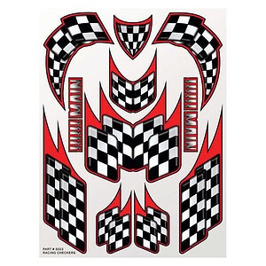 XXX Main Racing Checkers Sticker Sheet