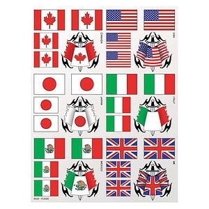 XXX Main Flags Sticker Sheet