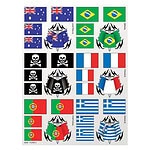 XXX Main Flags 2 Sticker Sheet