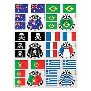 XXX Main Flags 2 Sticker Sheet