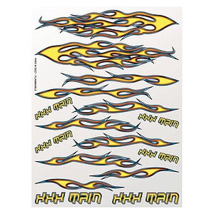 XXX Main Flammable Sticker Sheet