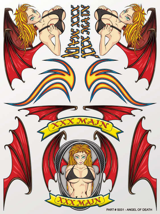 XXX Main Angel of Death Sticker Sheet