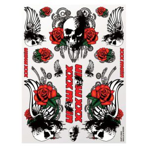 XXX Main Skulls & Roses Sticker Sheet