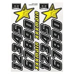 XXX Main Numbers Carbon Sticker Sheet